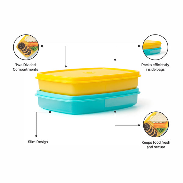 Tupperware Small Slim Lunch (Set of 2)