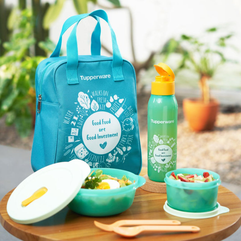 TUPPERWARE GO GREEN LUNCH SET