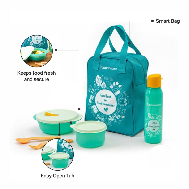 TUPPERWARE GO GREEN LUNCH SET