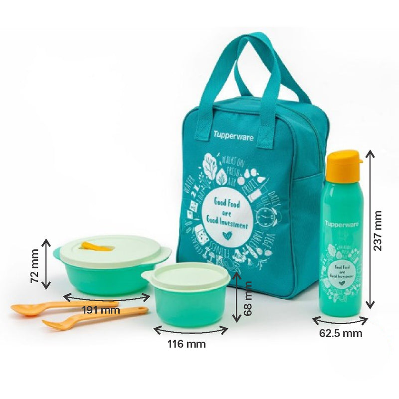 TUPPERWARE GO GREEN LUNCH SET