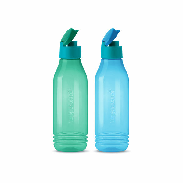 Tupperware Plastic Triangular Water Bottles, 750 ml, (Set of 2)