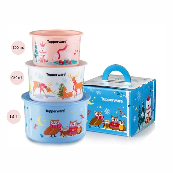 TUPPERWARE ONE TOUCH TOPPER SET