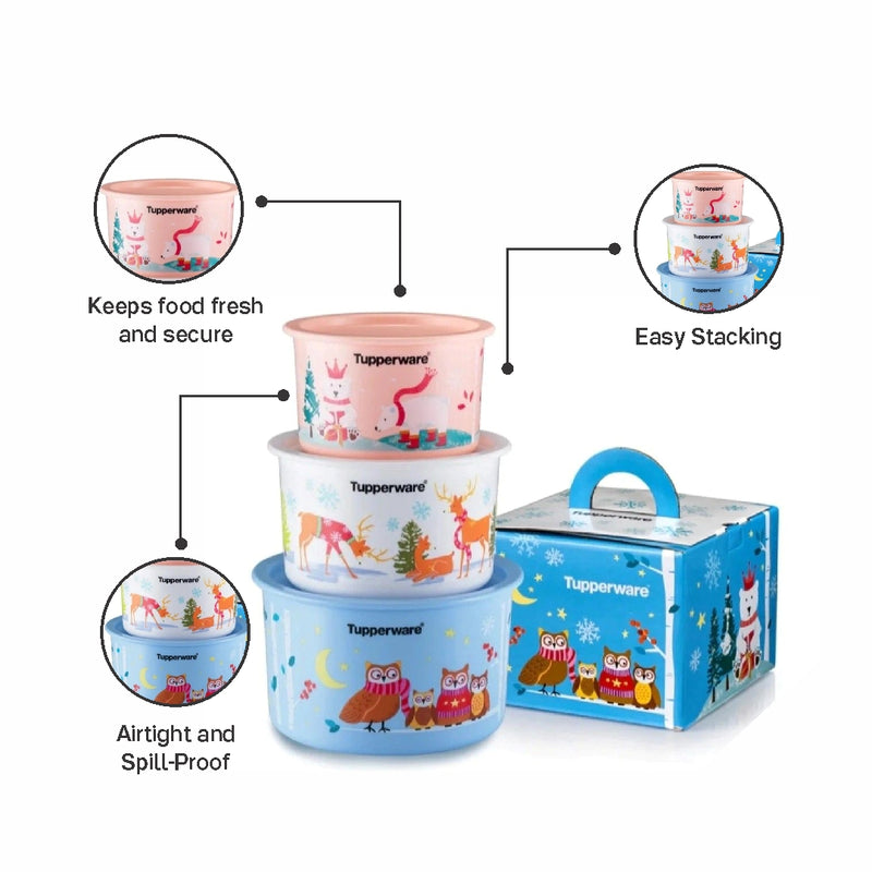 TUPPERWARE ONE TOUCH TOPPER SET