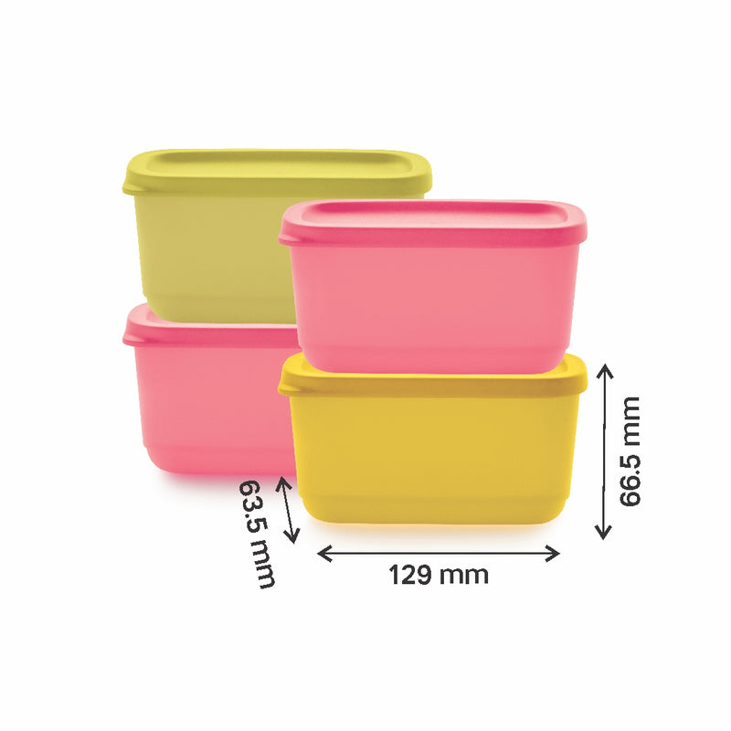 CUBIX MINI RECTANGLE 250ML (SET OF 4)