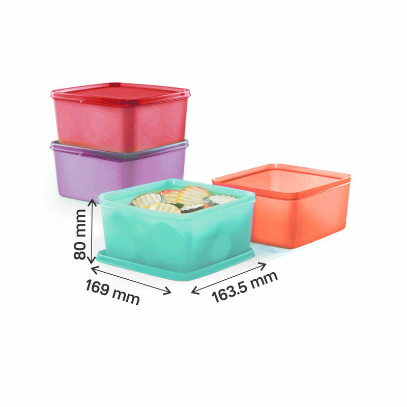 TUPPERWARE KEEP TAB MEDIUM 1.2LTR (SET OF 4)