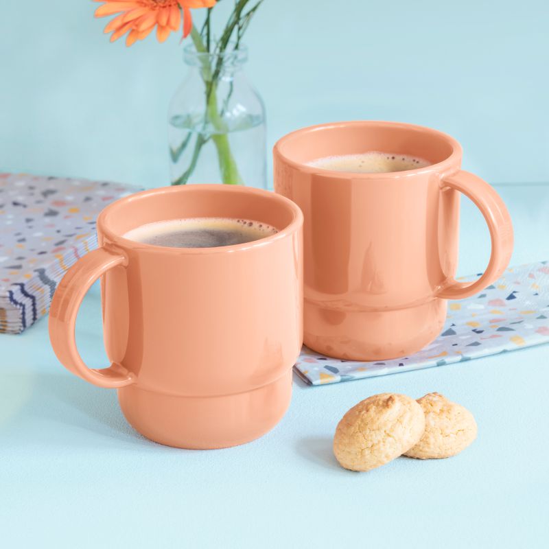 COFFEE MUG (Set of 2) JUICY PEACH