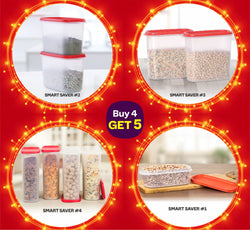 Buy SMART SAVER #2 SF2 + SMART SAVER #3 SF2 & get SMART SAVER #4 SF4 + SMART SAVER #1 SF1 (Buy 4, get 5 offer)