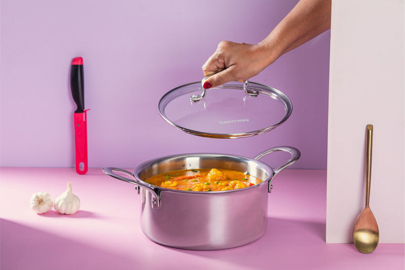 BUY TRAYAM KADHAI 24CM W/ LID + TRAYAM FRYPAN 24 CM + TRAYAM CASSEROLE 3.1 L W/ LID & GET TRAYAM SAUCEPAN 1.6 L COMPLIMENTARY