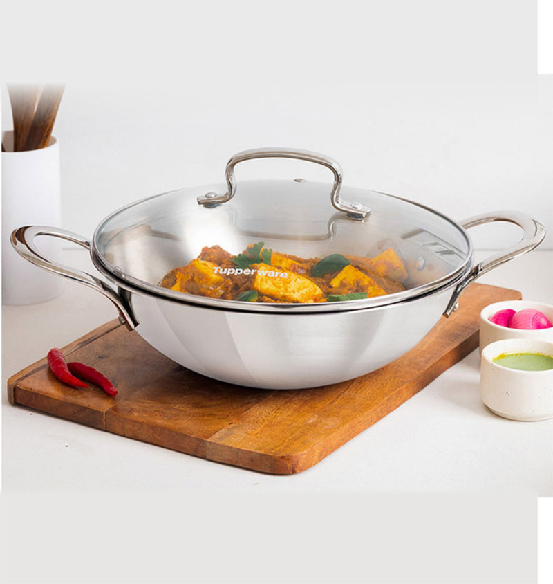 BUY TRAYAM KADHAI 24CM W/ LID + TRAYAM FRYPAN 24 CM + TRAYAM CASSEROLE 3.1 L W/ LID & GET TRAYAM SAUCEPAN 1.6 L COMPLIMENTARY