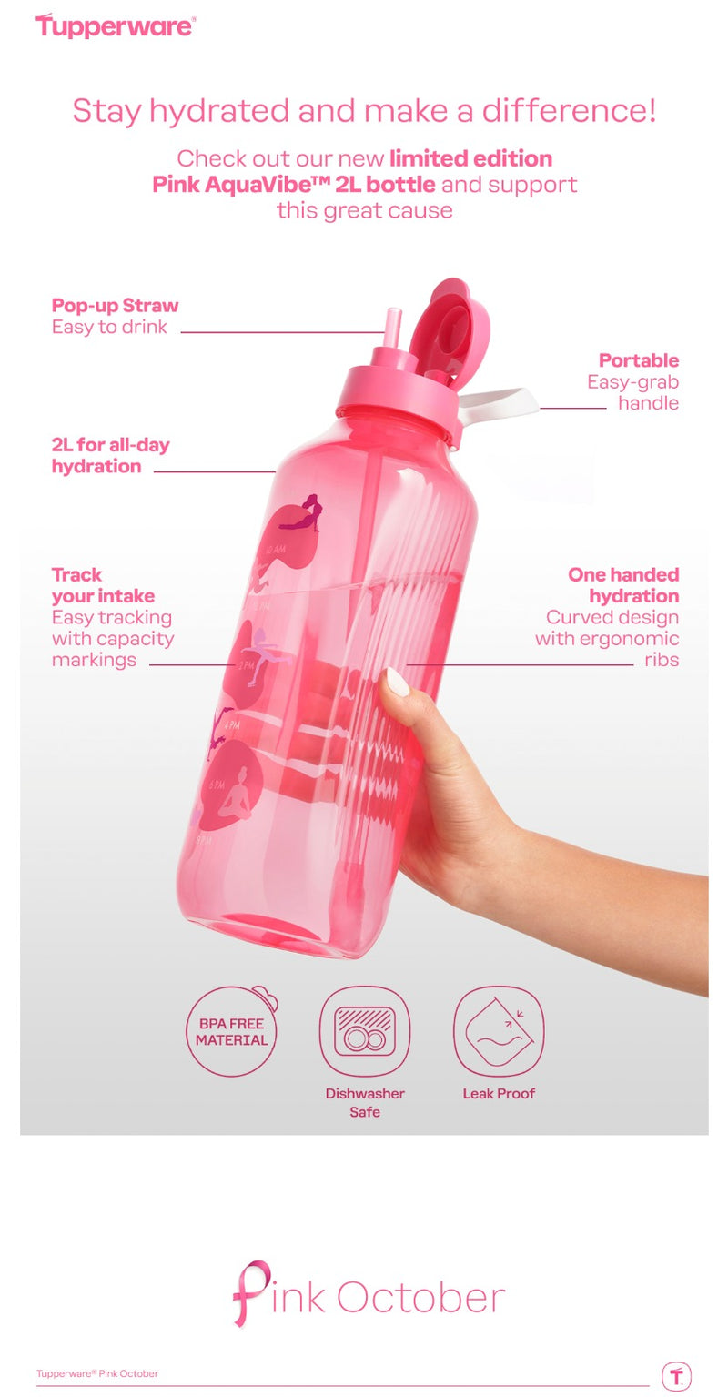 Aquavibe Bottle Pink 2L