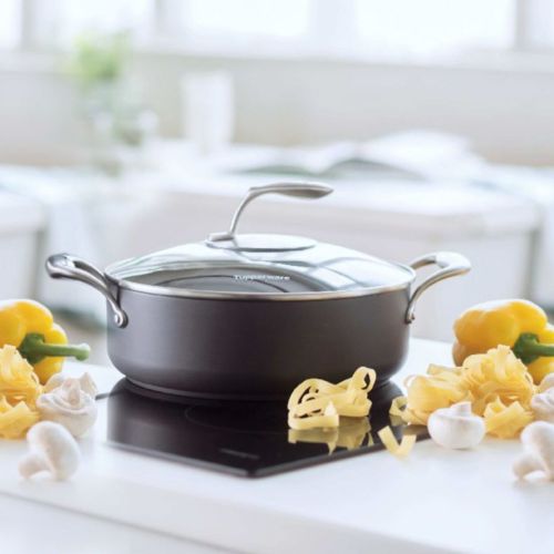 TUPPERWARE BLACK SERIES STOCK POT WITH LID 4.1LTR (1PC)