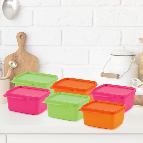 Square Refrigerator Container Keep Tab 500ml 6pc