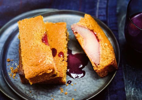 Red Wine Pear Cake