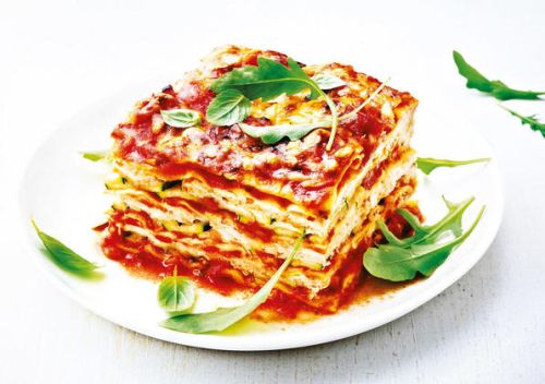 Zucchini, Chicken and Basil Lasagna